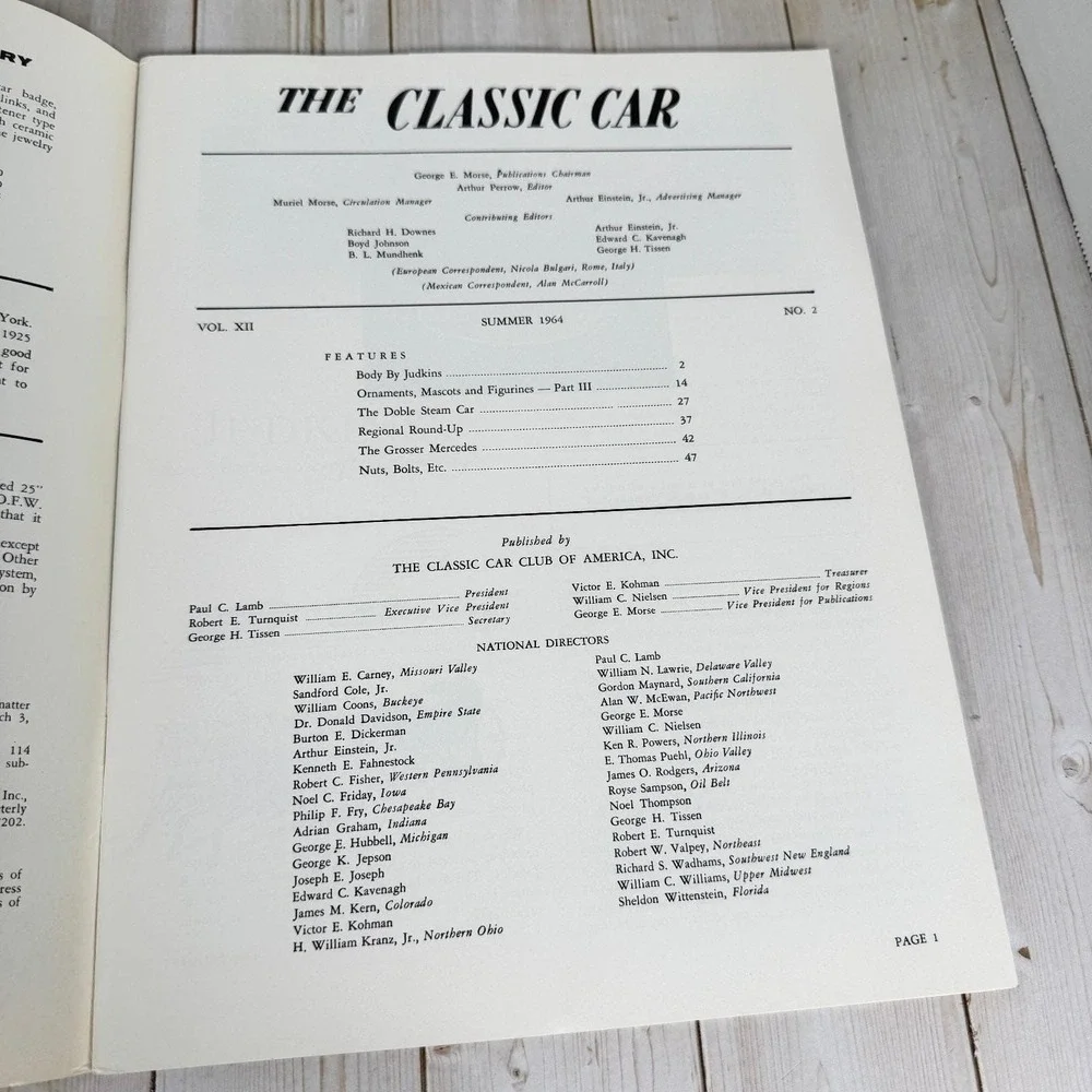The Classic Car 1964 Full Year Set Vol XII Quarterly Magazines Auto History